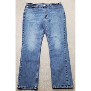 Levi's 511 Jeans Men 36x29 Blue Denim Double Stitch Red Tab Straight Leg Outdoor